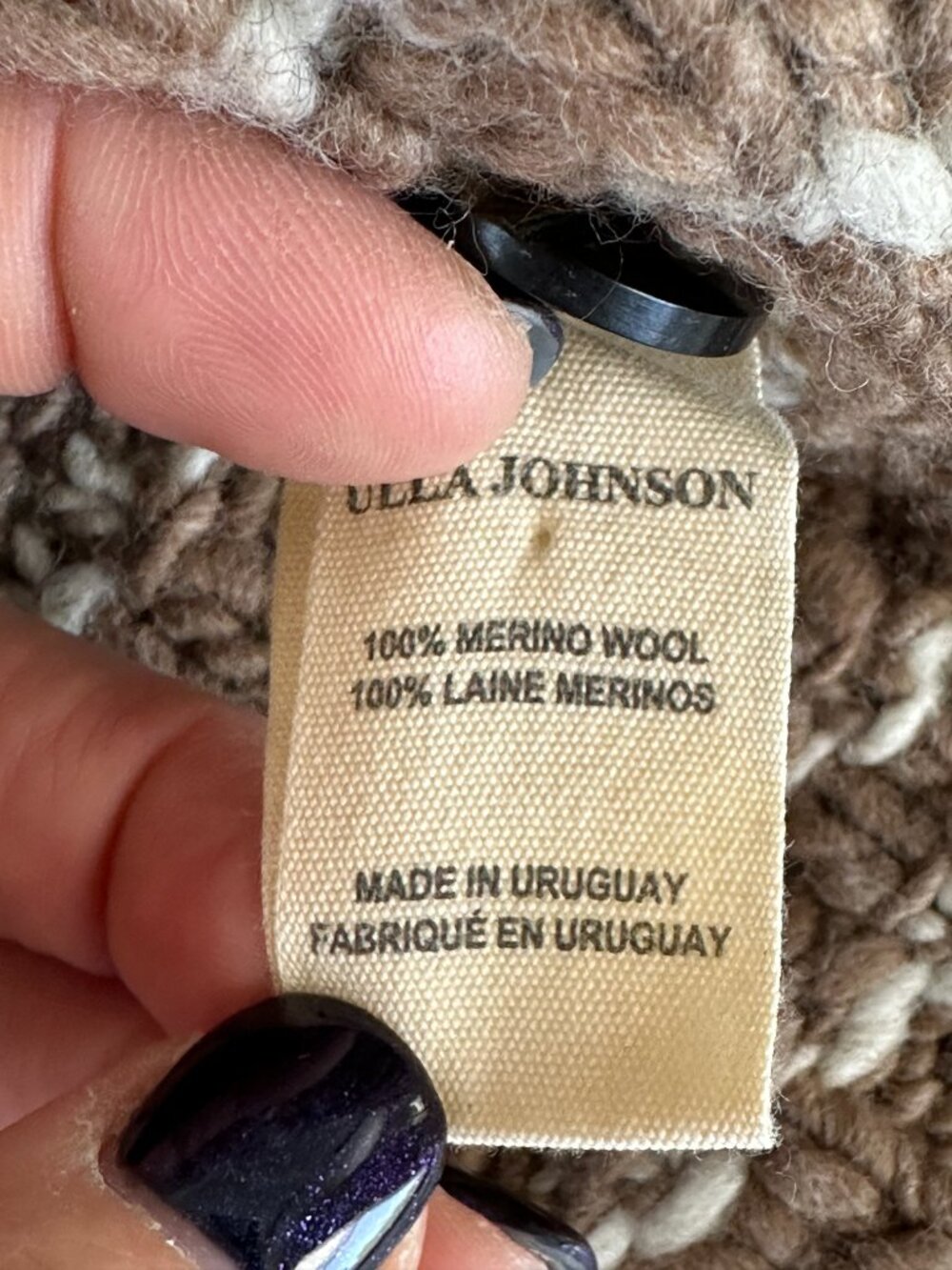 Ulla Johnson Chunky Merino Cardigan Sz S - Picture 5 of 5